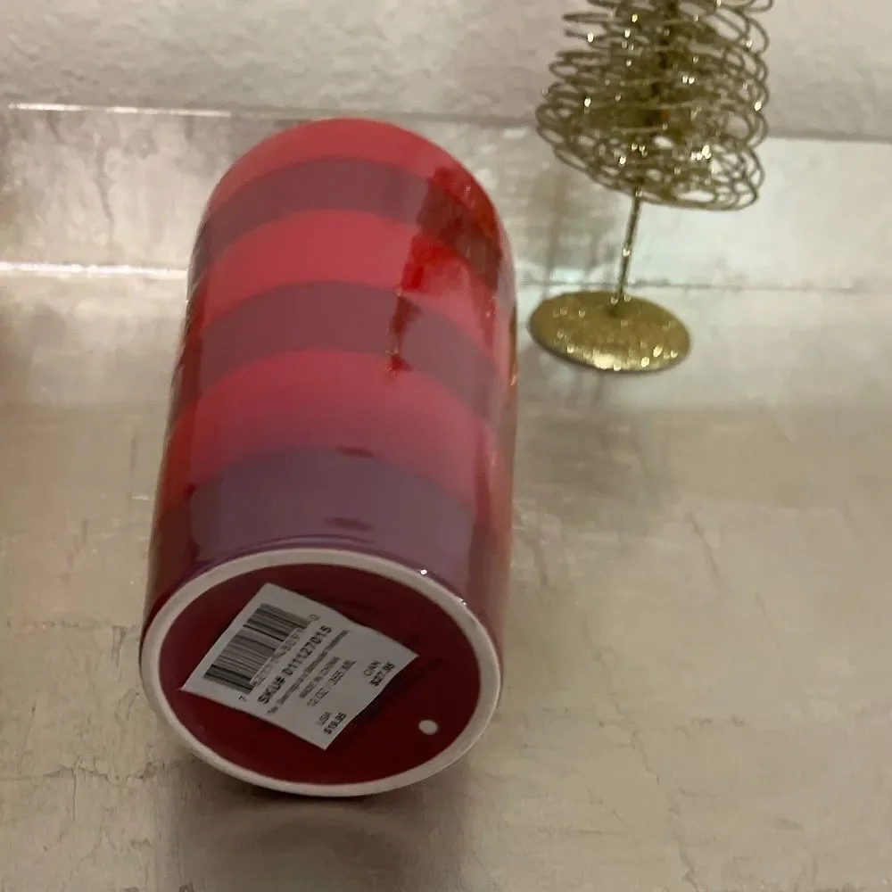 starbucks Christmas 2021 RARE  Grande size TRAVEL CUP RED‎ STRIPED GREAT GIFT NE